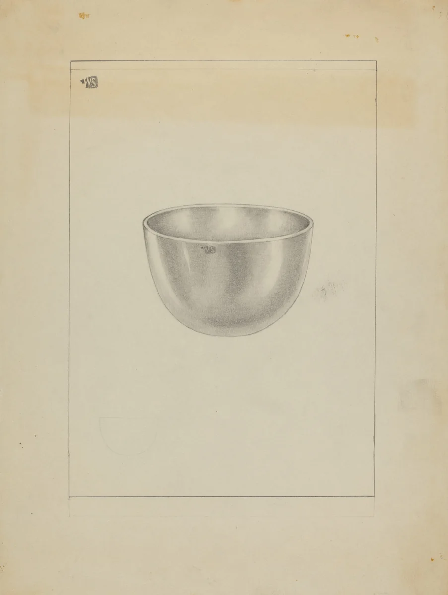 Silver Bowl by Michael Fenga, index of american design, 1935-1942