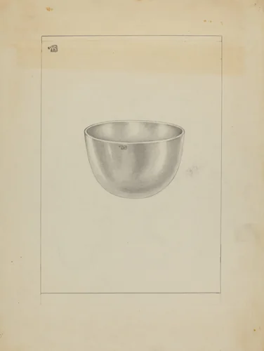 Silver Bowl by Michael Fenga, index of american design, 1935-1942