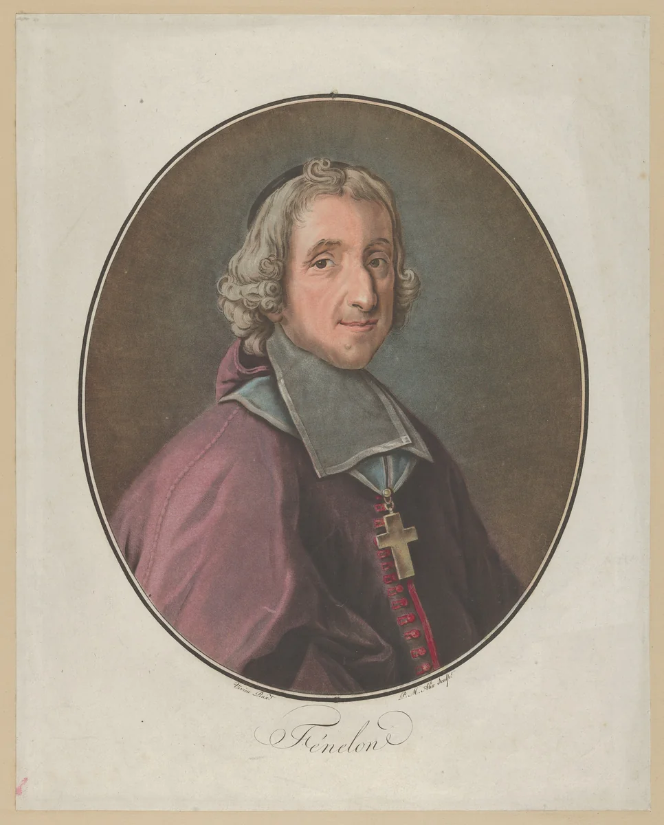 Portrait of Fénelon by Pierre-Michel Alix, print, 1793