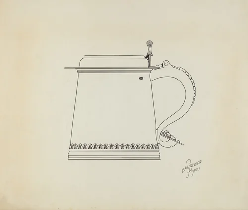 Silver Tankard by Lawrence Flynn, index of american design, 1938