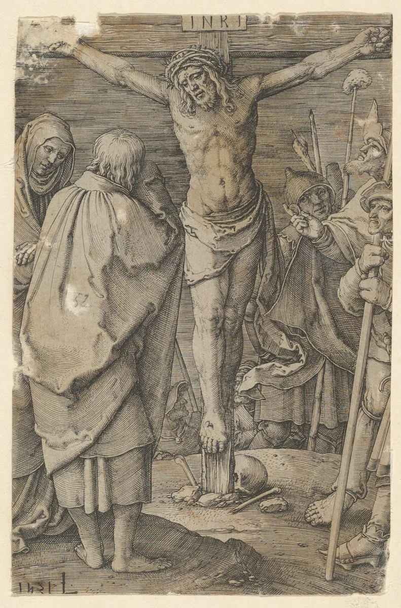 Crucifixion, from the series The Passion by Lucas van Leyden, print, 1521