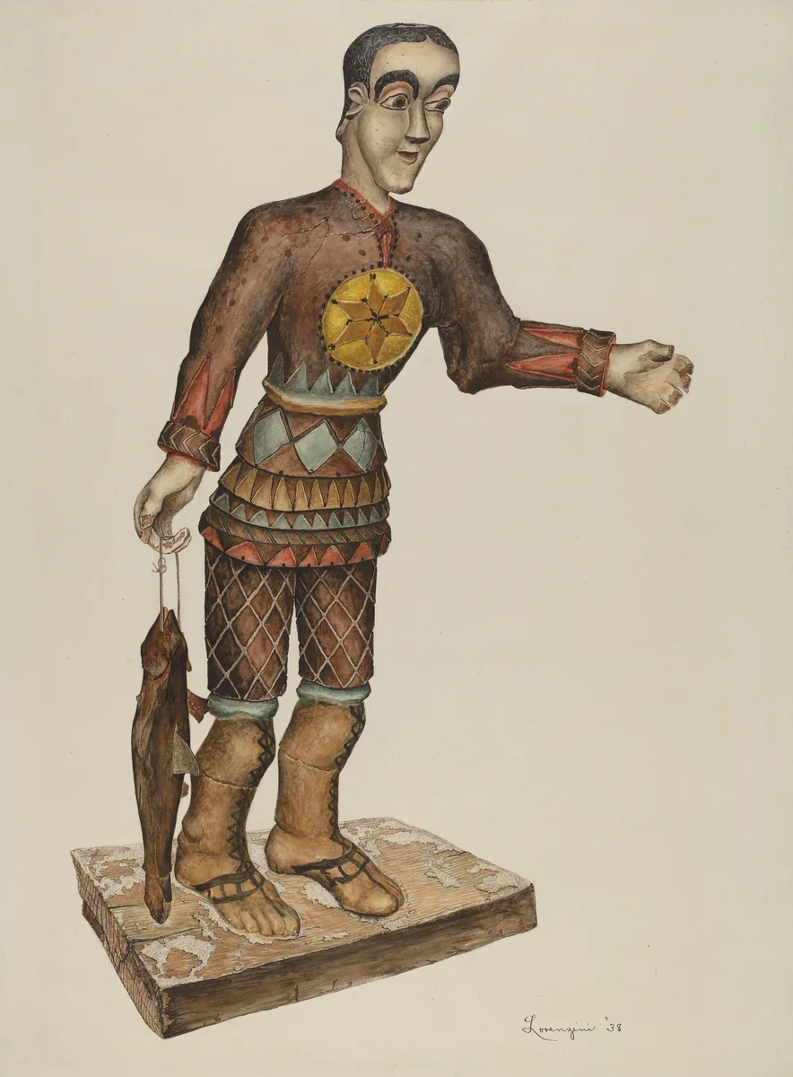 Santo by Eldora P. Lorenzini, index of american design, 1938