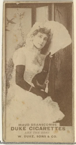 Maud Branscombe, from the Actors and Actresses series (N145-7) issued by Duke Sons & Co. to promote Duke Cigarettes by W. Duke, Sons & Co., photograph, 1880-1889