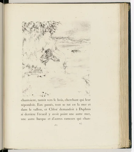 In-text plate (page 187) from Daphnis et Chloé by Pierre Bonnard, illustrated book, 1902