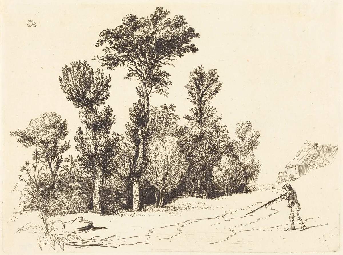 Petit Bosquet au Chasseur by Jean Jacques de Boissieu, print, 1772