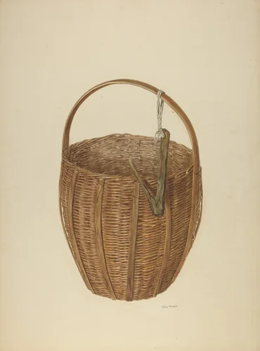 Zoar Apple Basket by Julius Mihalik, index of american design, 1938