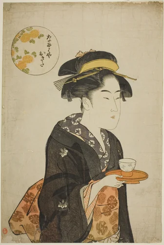 The Waitress Okita of the Naniwaya by Katsukawa Shuncho, print, 1787-1798