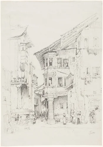 Sion by Samuel Prout, drawing, 1830