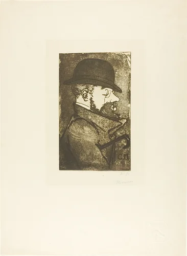 Portrait of Toulouse-Lautrec, from the first album of L'Estampe originale by Charles Maurin, print, 1893