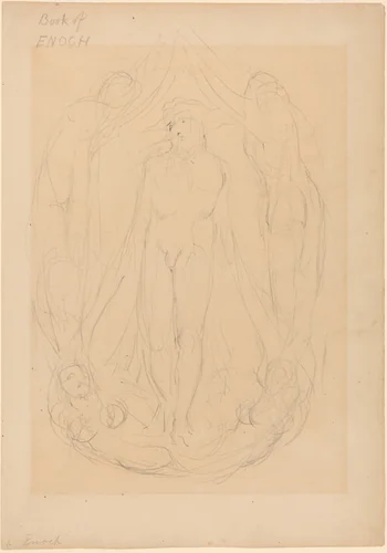The Vision of the Lord of Spirits by William Blake, drawing, 1824-1827