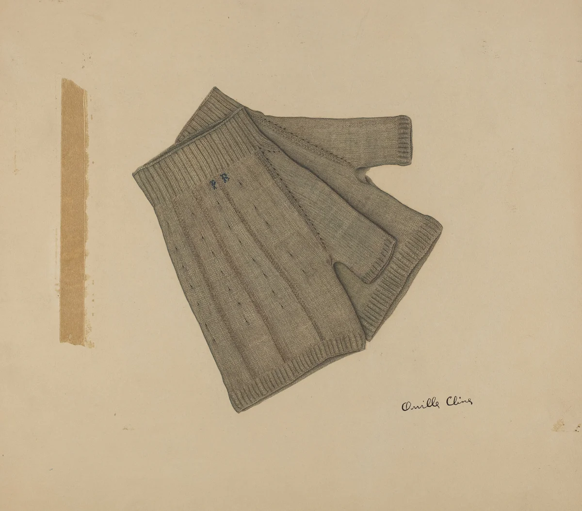 Shaker Gloves by Orville Cline, index of american design, 1941