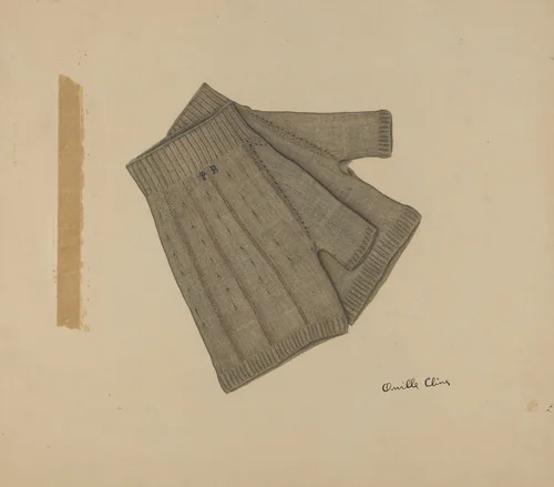 Shaker Gloves by Orville Cline, index of american design, 1941