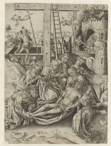 Bewening van Christus by anonymous, print, 1450-1503