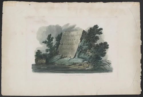 Title Page for the series "Picturesque Views of American Scenery" by John Hill, print, 1820