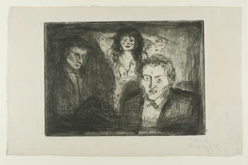 Jealousy by Edvard Munch, print, 1914