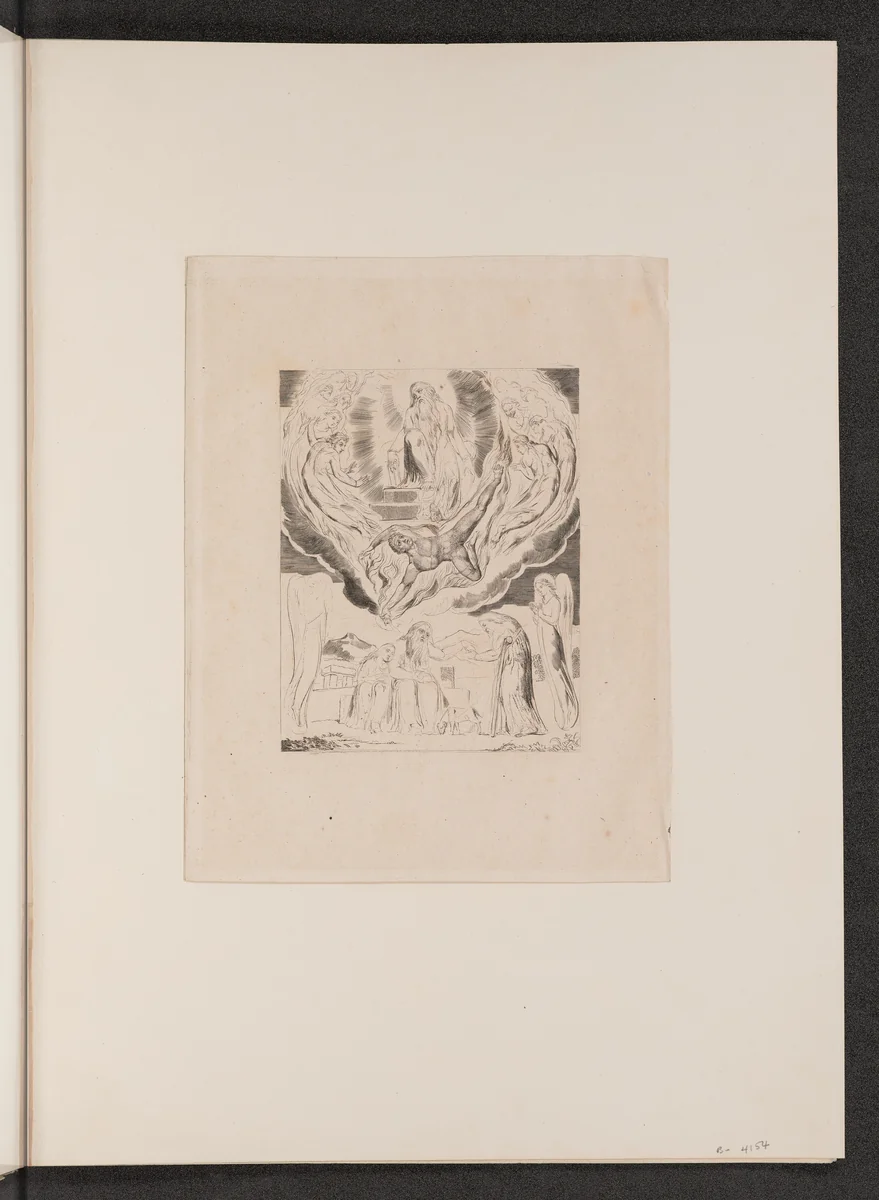 Satan Going Forth from the Presence of the Lord by William Blake, portfolio, 1825