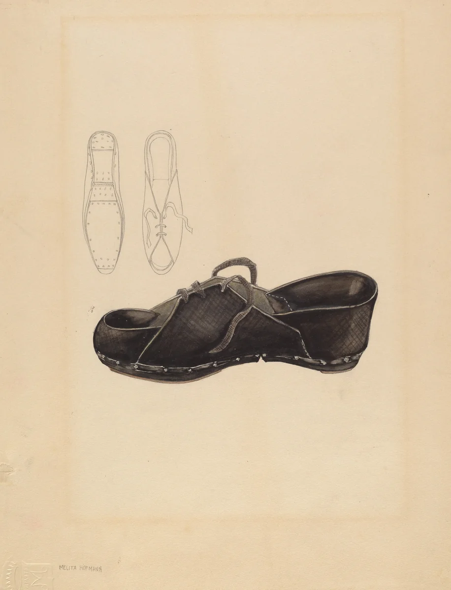 Woman's Clog by Melita Hofmann, index of american design, 1936