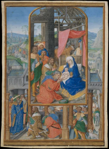 Manuscript Illumination with Adoration of the Magi by Gerard Horenbout, manuscript, 1515-1525