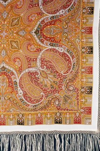 Square Shawl by England, textile, 1867-1900