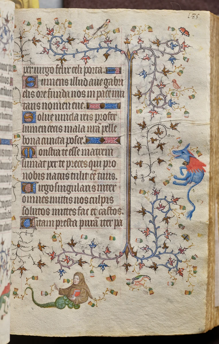 Hours of Charles the Noble, King of Navarre (1361-1425): fol. 93r, Text by Master of the Brussels Initials and Associates, book, 1400-1410