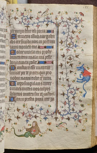 Hours of Charles the Noble, King of Navarre (1361-1425): fol. 93r, Text by Master of the Brussels Initials and Associates, book, 1400-1410