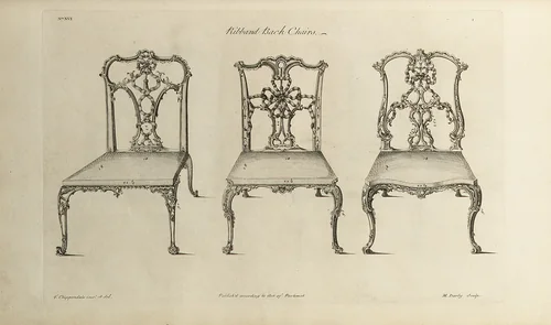 The Gentleman and Cabinet-maker's Director: Being a Large Collection of . . . Designs of Household Furniture in the Gothic, Chinese and Modern Taste . . . by Thomas Chippendale, artwork, 1754