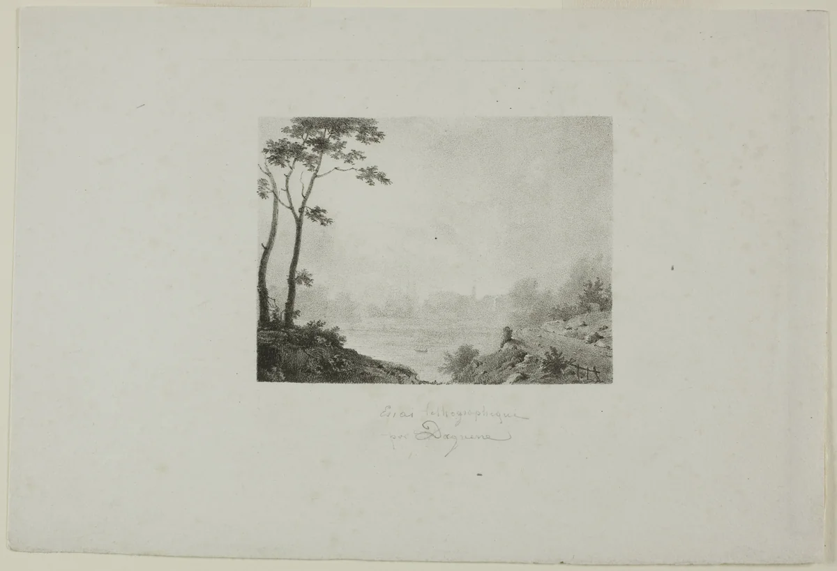 Study of a Landscape by Louis-Jacques Daguerre, print, 1807-1851