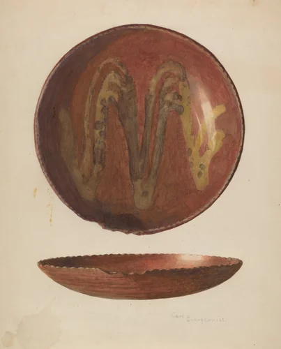 Pie Plate by Carl Buergerniss, index of american design, 1939