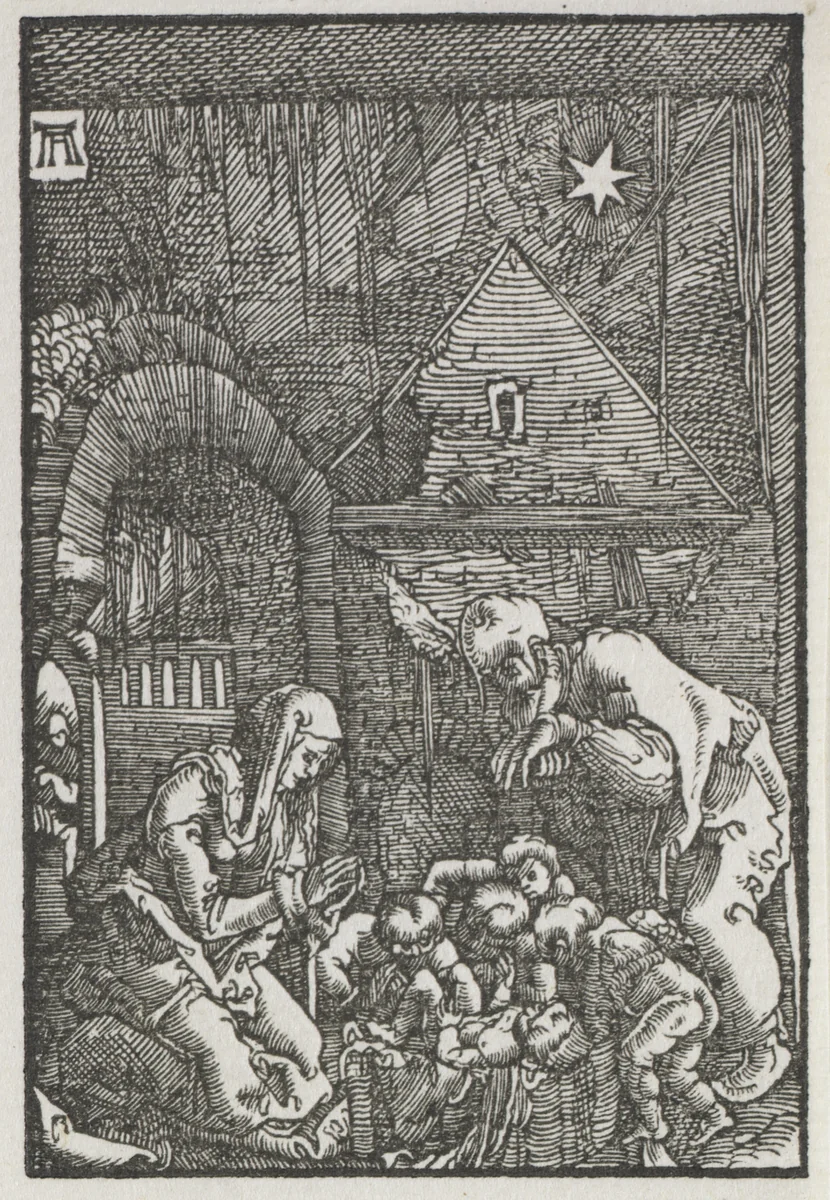 The Fall and Redemption of Man: The Nativity by Albrecht Altdorfer, print, 1510-1520