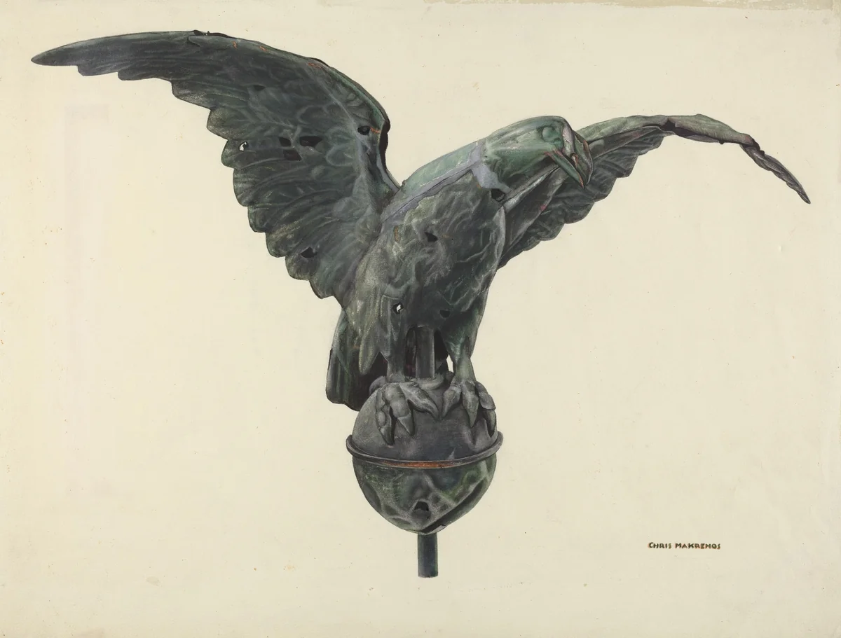 Eagle by Chris Makrenos, index of american design, 1939
