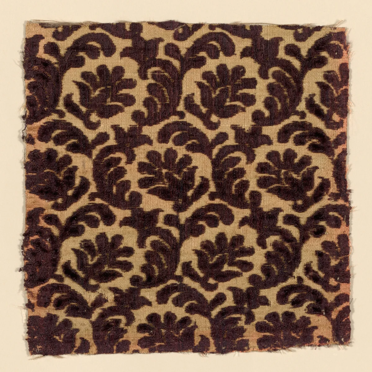 Fragment by Italy, textile, 1601-1625