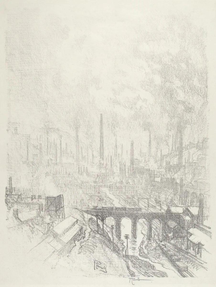 Munitions City, No.I by Joseph Pennell, print, 1916