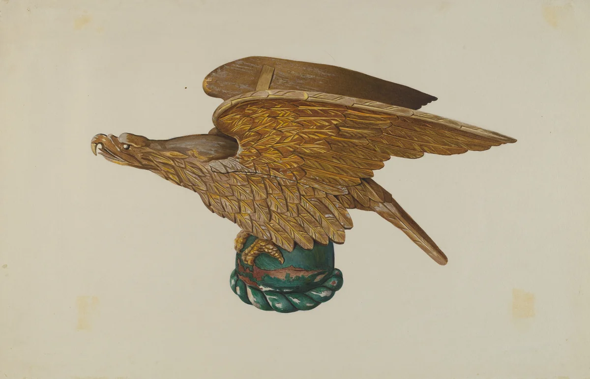 Eagle from Tugboat Wheelhouse by John W. Kelleher, index of american design, 1939
