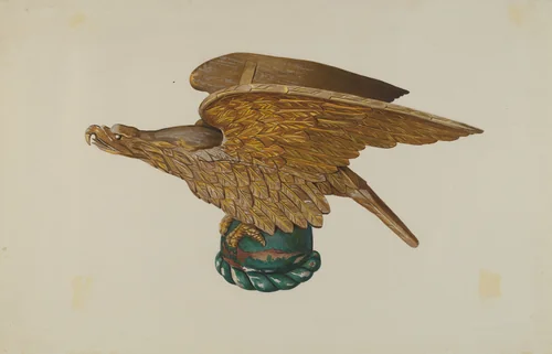 Eagle from Tugboat Wheelhouse by John W. Kelleher, index of american design, 1939