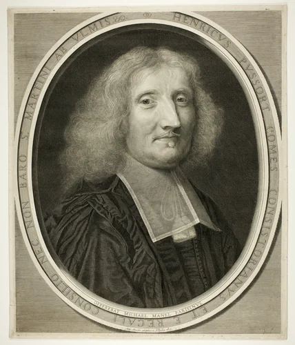 Henri de Pussort by Antoine Masson, print, 1675
