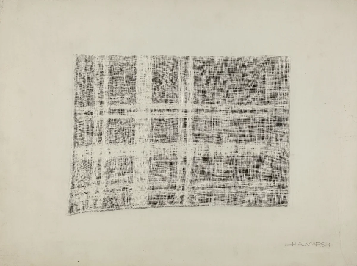 White Cotton by Herbert Marsh, index of american design, 1935-1942