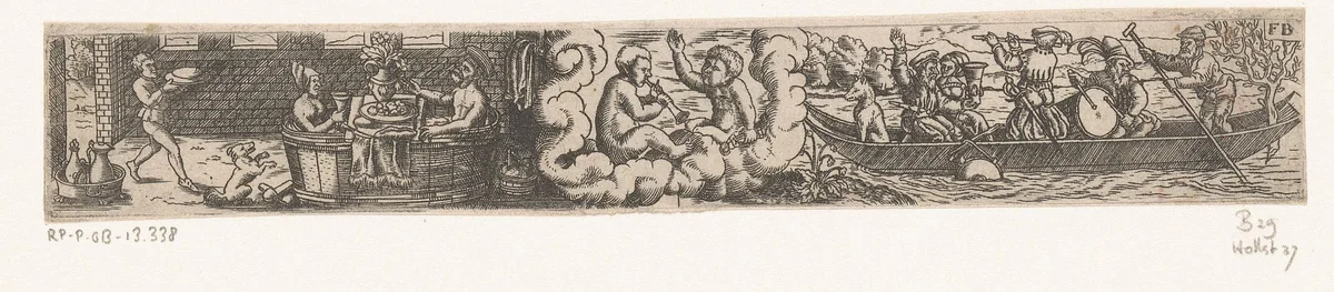 Tweelingen (mei) by Unknown, print, 1559-1596