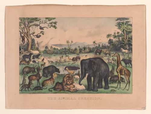 The Animal Creation by Currier & Ives, print, 1875