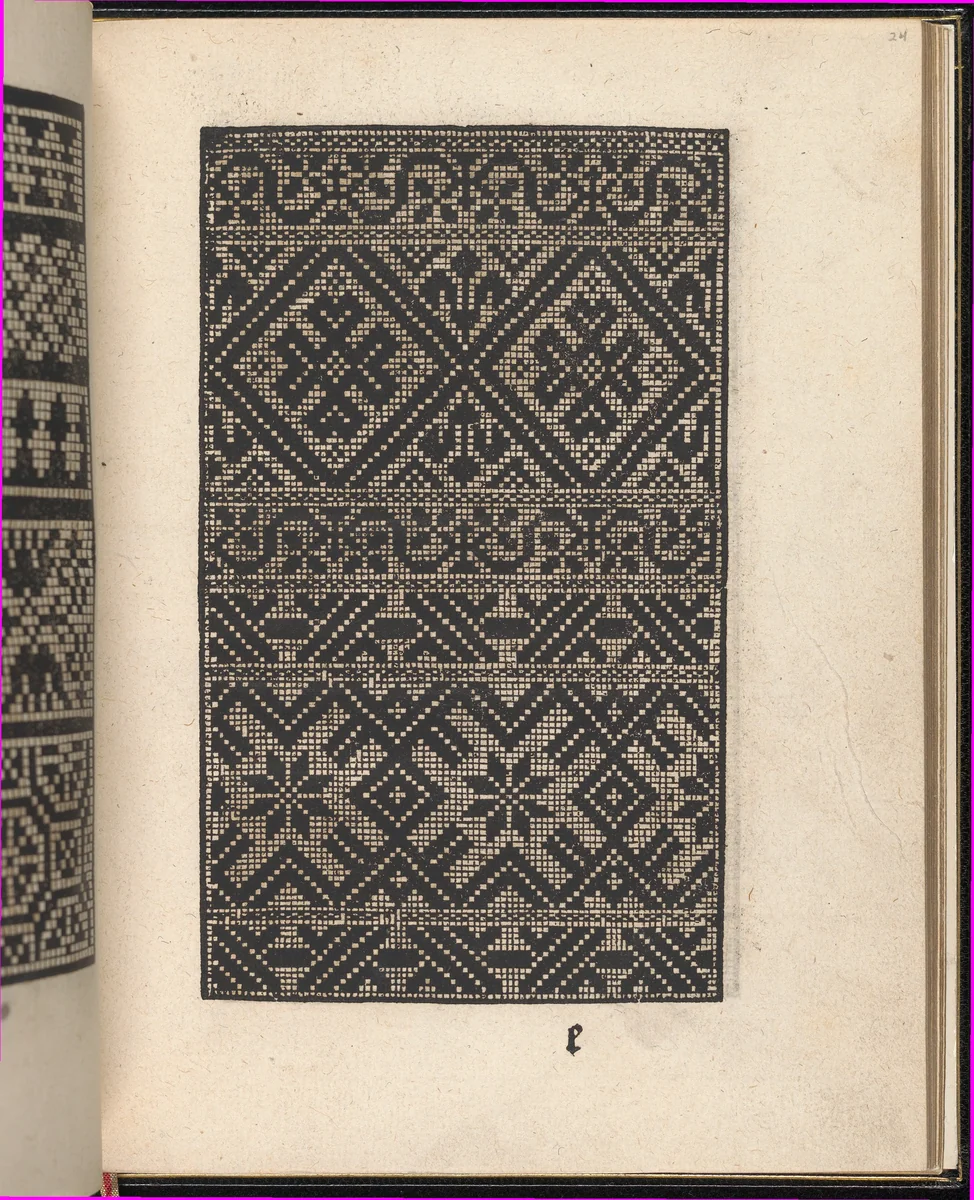 Page from Ein new kunstlich Modelbuch...(Page 24r) by Peter Quentel, book, 1544