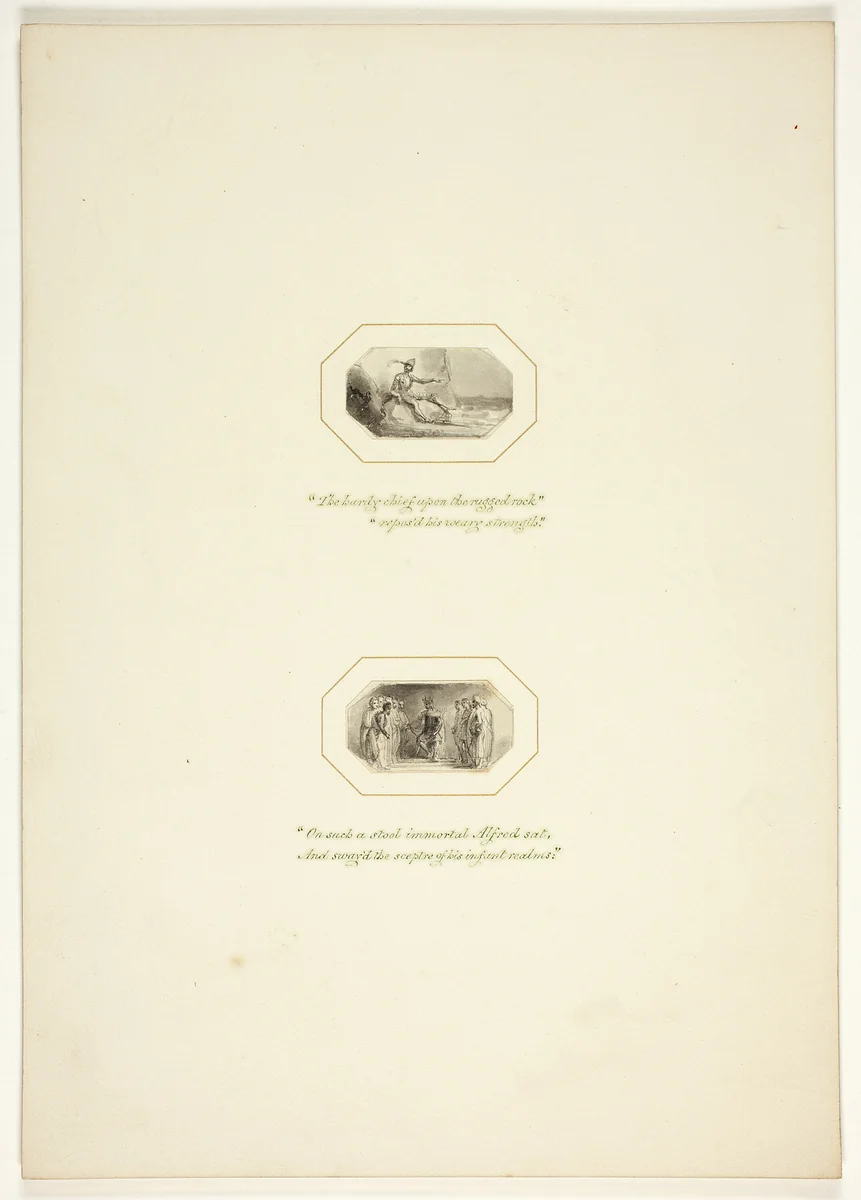 Study for a plate from The Task by Thomas Stothard, drawing, 1795-1805