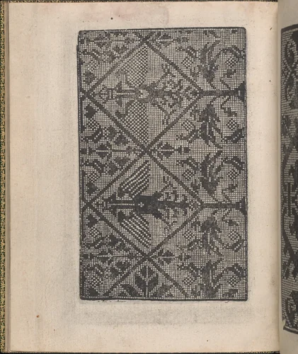 Ornamento delle belle & virtuose donne, page 18 (verso) by Matteo Pagano, book, 1554