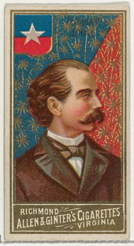 President of Chile, from World's Sovereigns series (N34) for Allen & Ginter Cigarettes by Allen & Ginter, print, 1889