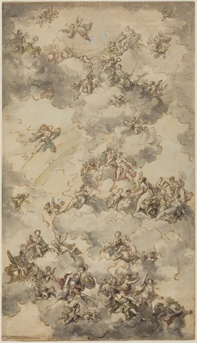 The Triumph of Wisdom by Bartolomeo Tarsia, drawing, 1690-1765