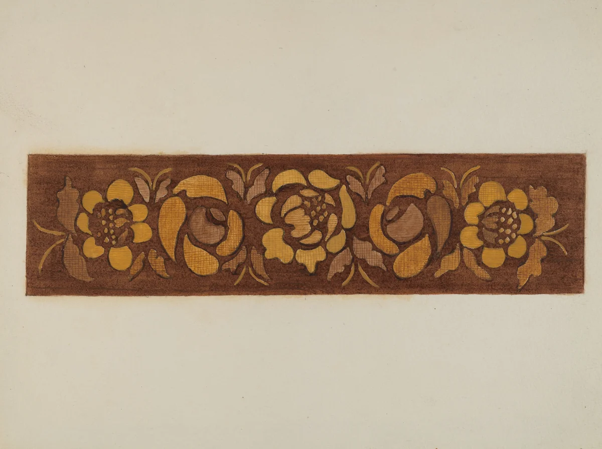 Hitchcock Chair by Genevieve Sherlock, index of american design, 1940