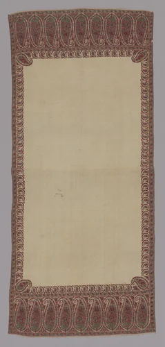 Palledar (Long Shawl) by Kashmir, textile, 1815-1825