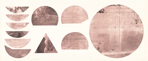 Scrap Metal Drypoint #4 by Michael Heizer, print, 1978