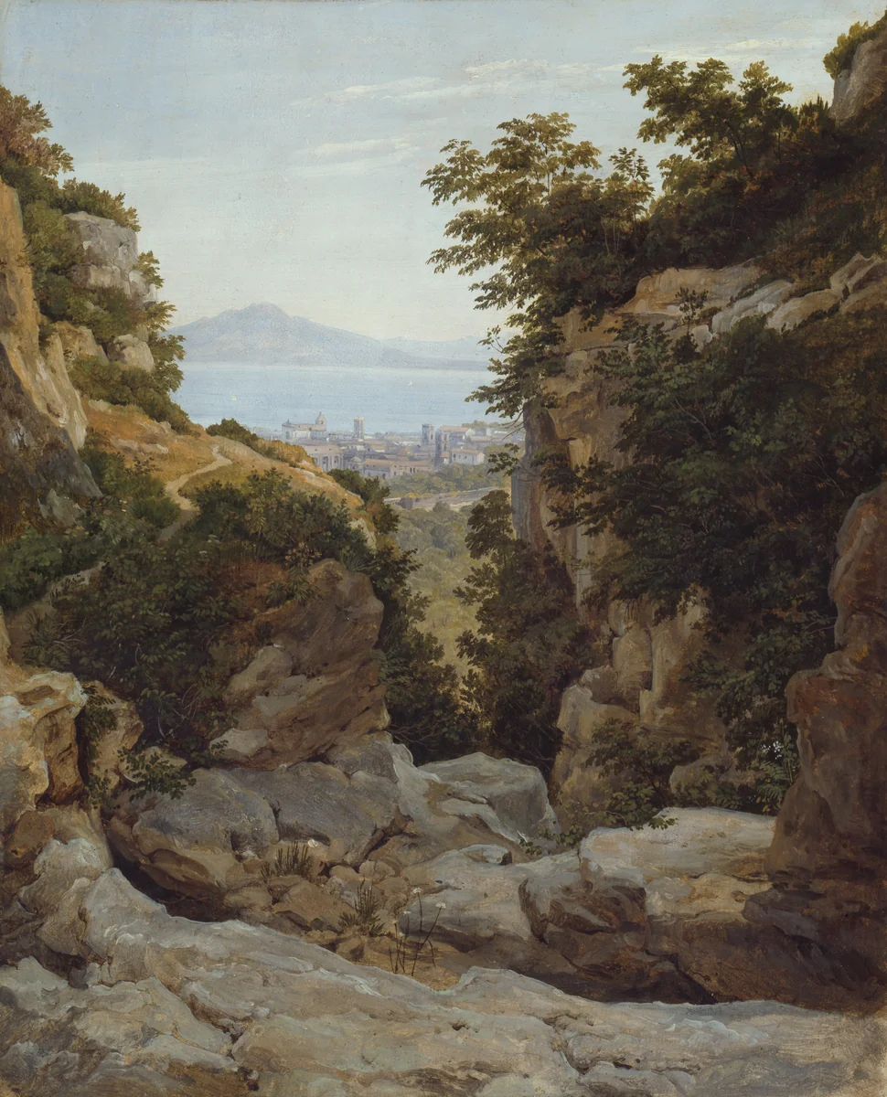 Italian Landscape by Heinrich Reinhold, painting, 1821