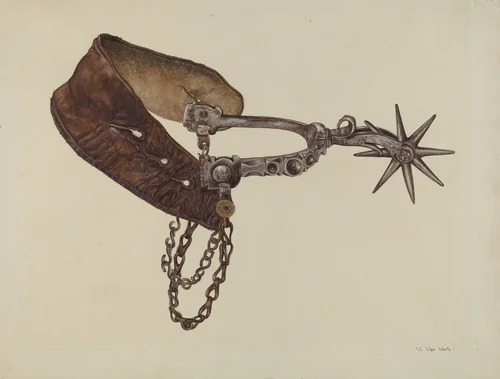 Spur by Vera Van Voris, index of american design, 1937