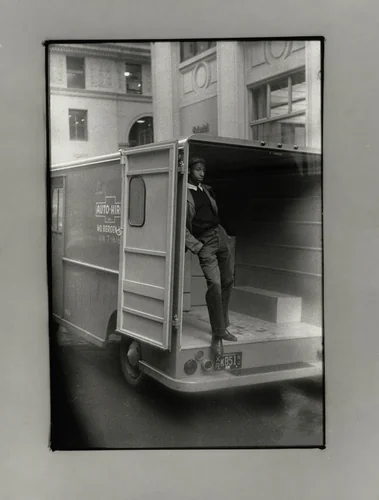 From the Bus, New York by Robert Frank, photograph, 1958