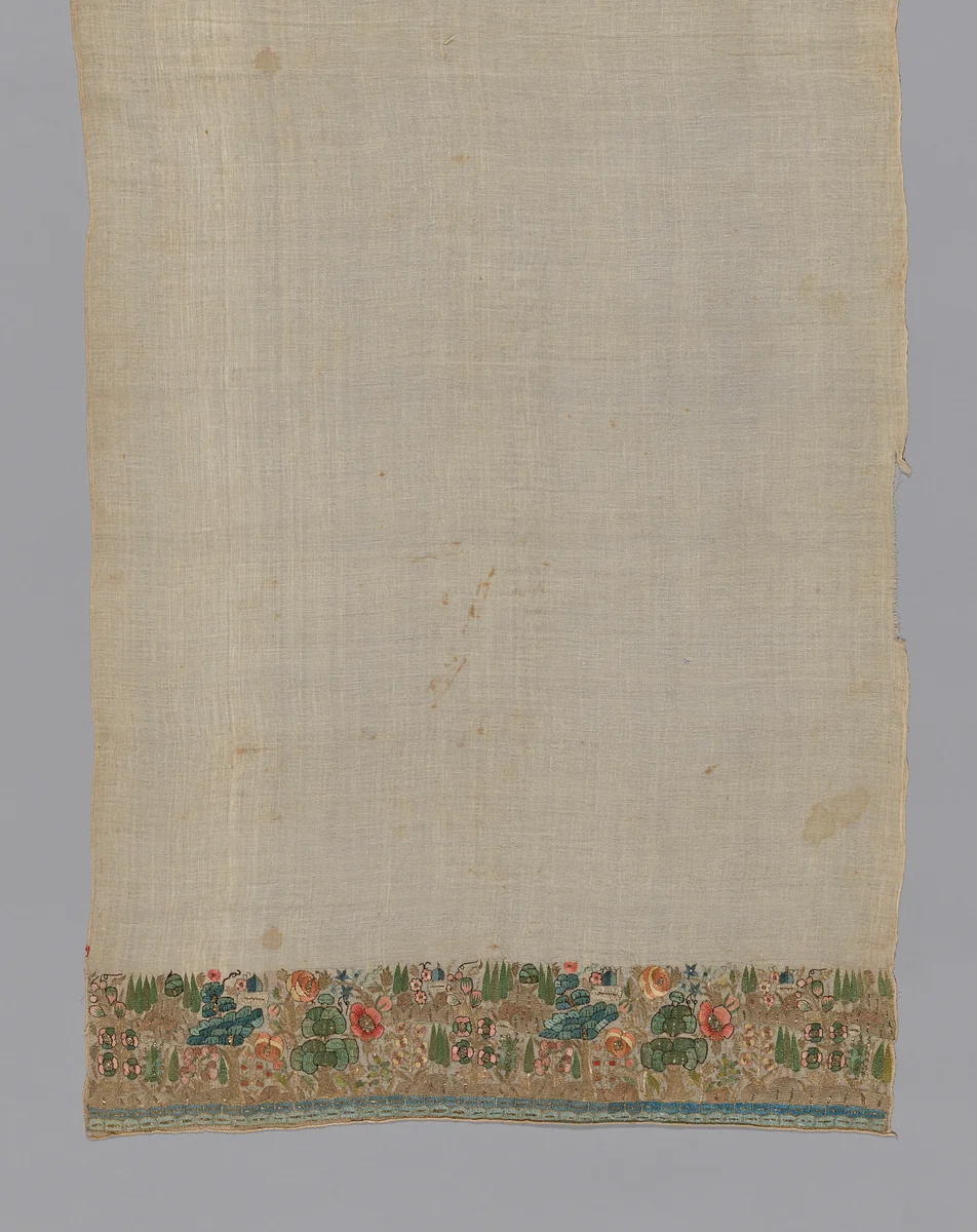 Towel or Napkin by Turkey, textile, 1801-1900